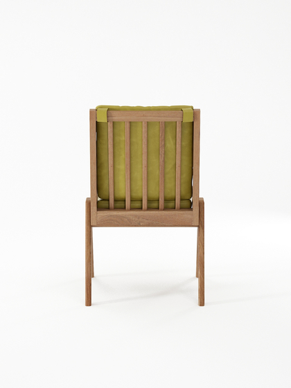 Tribute CHAIR with LEATHER Olive Green | Stühle | Karpenter