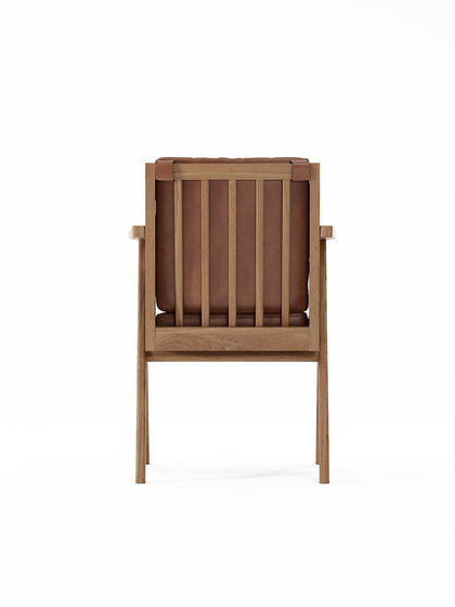 Tribute ARMCHAIR with LEATHER Vintage Brown | Chaises | Karpenter