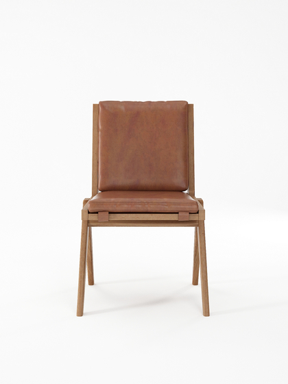 Tribute CHAIR with LEATHER Vintage Brown | Chairs | Karpenter