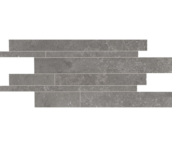 Milestone Dark Grey Listelli sfalsati | Ceramic tiles | EMILGROUP