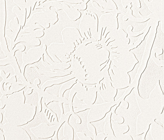 Ava - Axel - Arabesque Bianco Satinato | Ceramic panels | La Fabbrica