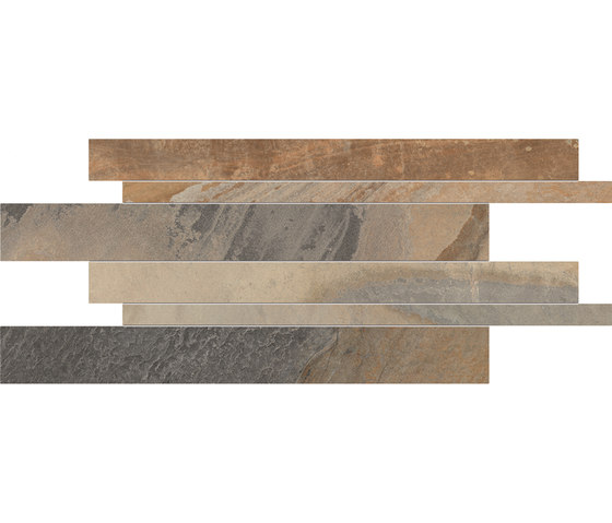 Cornerstone Slate Multicolor Listelli sfalsati | Piastrelle ceramica | EMILGROUP