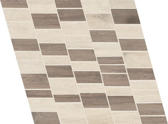 Wood Talk Mosaico Dyago White/Grey | Mosaici ceramica | EMILGROUP