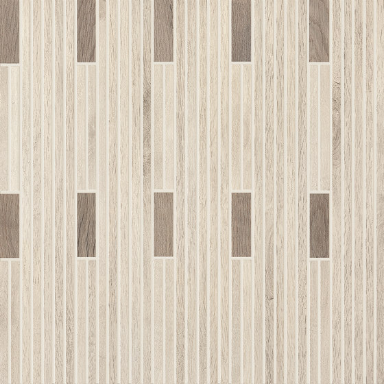 Wood Talk Mosaico Talk White/Grey | Mosaici ceramica | EMILGROUP