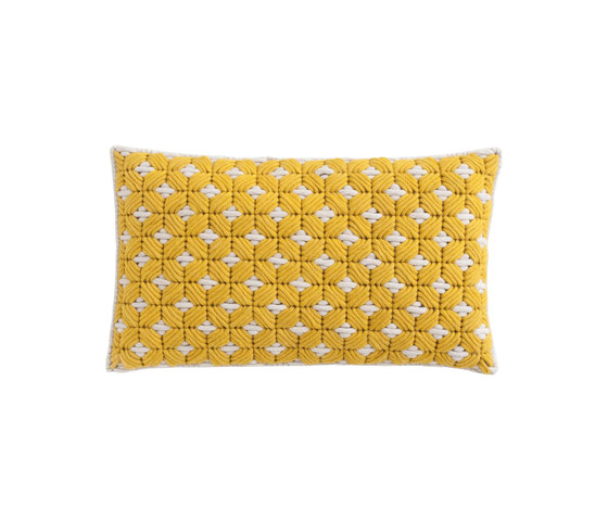 Silaï Cushion Yellow/White 5 by GAN | Cushions