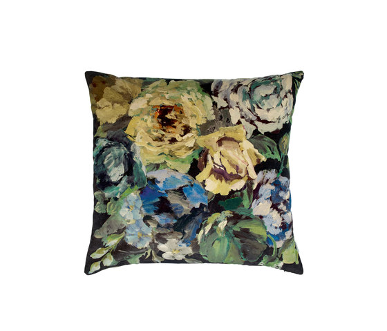 Cushion Bloomsbury Rose - Indigo | Cushions | Designers Guild