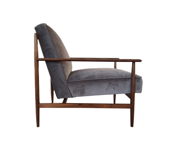 Gaia grey velvet armchair | Sillones | mg12