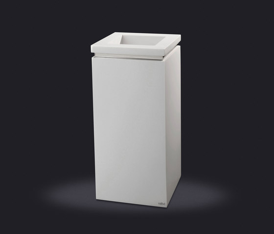 Square Ring Wastebasket with Open Lid | Bad Abfallbehälter | Vallvé
