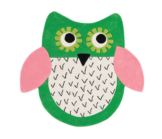 Kids Rugs - Little Owl Emerald | Rugs | Designers Guild