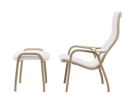 Lamino easy chair with footstool | Poltrone | Swedese