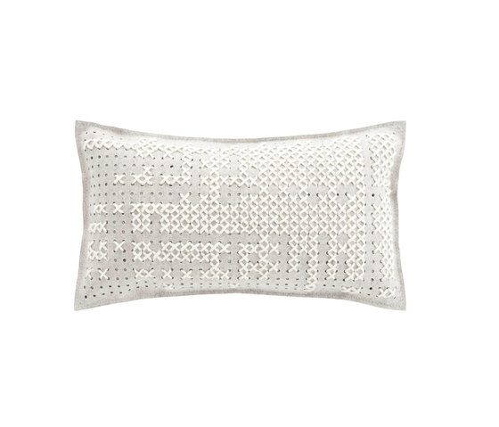 Canevas Cushion Abstract White 3 | Kissen | GAN