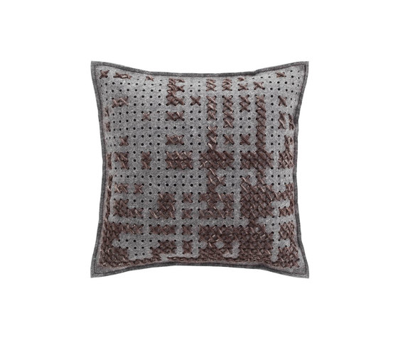 Canevas Cushion Abstract Charcoal 12 | Kissen | GAN