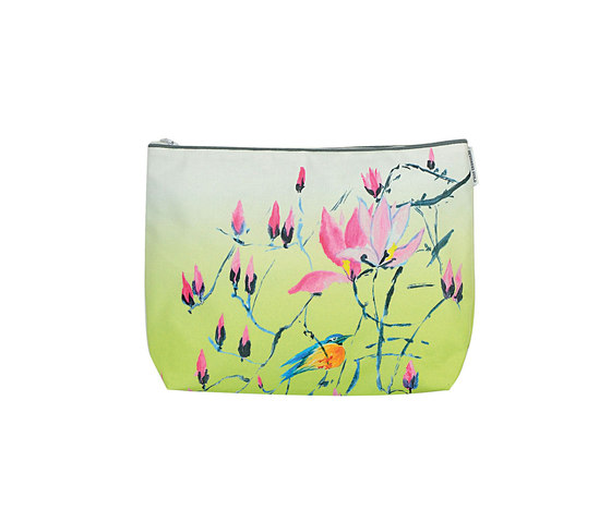 Washbag - Madame Butterfly Lime | Beauty accessory storage | Designers Guild