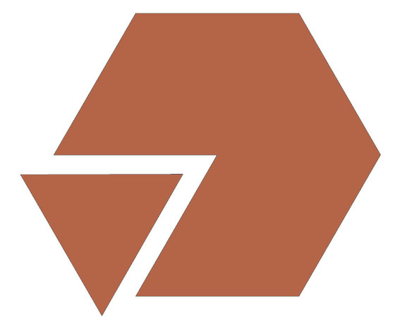 Slimtech Nest | Ettagono+Triangolo Orange | Piastrelle ceramica | Lea Ceramiche
