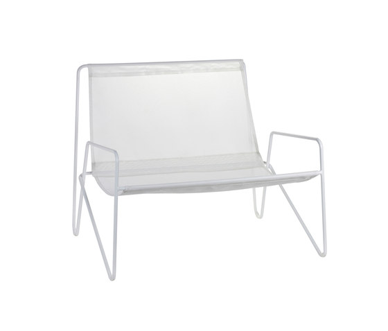 Lounge Armchair frame white/fabric white | Poltrone | Serax