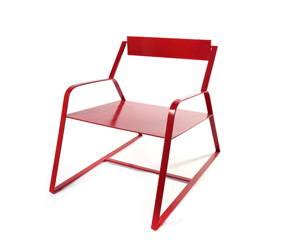 Slitta Chair Antonino red | Armchairs | Serax