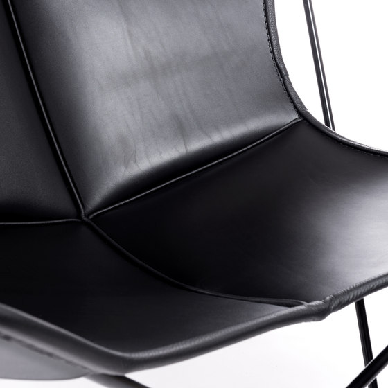 Hardoy | Butterfly Chair | Sleek Leather | Fauteuils | Manufakturplus