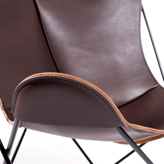 Hardoy Butterfly Chair Nature Maron | Poltrone | Manufakturplus