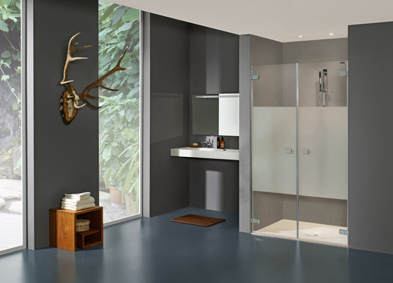Collection 3 Plus - Swing door 2-panelled in recess | Shower screens | Duscholux AG