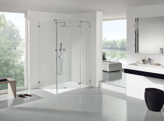 Collection 3 Plus - Swing door with fixed and side panel | Shower screens | Duscholux AG