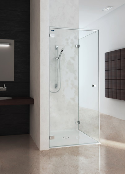 Collection 3 Plus - Porta a pendolo con panello laterale | Divisori doccia | Duscholux AG