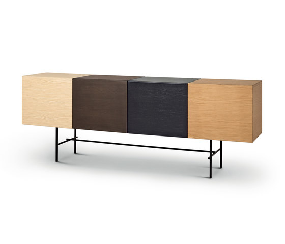 Rubycon Sideboard - Version with 4 differently lacquered cubes | Aparadores | ARFLEX