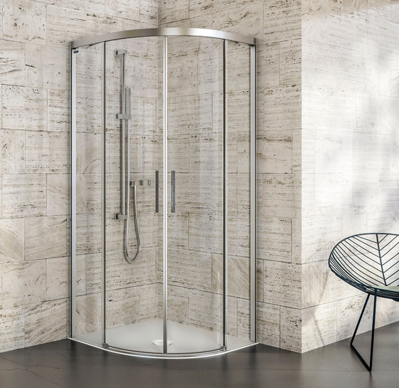 Bella Vita 3 - Round with 2 sliding doors, symmetrical | Mamparas para duchas | Duscholux AG