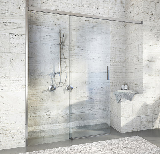 Bella Vita 3 - Sliding door with side panel, shortened, 2-panel | Shower screens | Duscholux AG