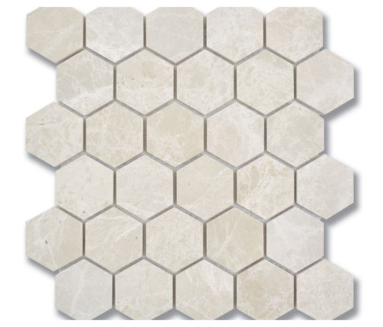 Niobe Beige Hexagon Mosaic | Naturstein Mosaike | AKDO