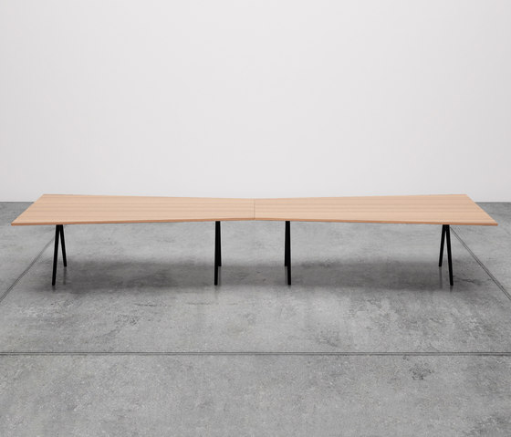 Meety - Trapezoidal, wood | Tables collectivités | Arper