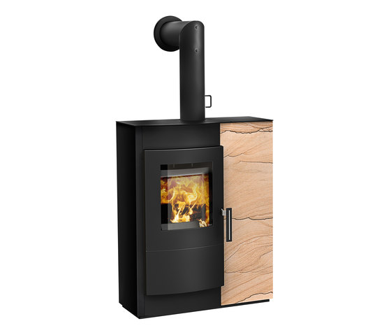 Induo | with steel casing, front sandstone | Stoves | Rika