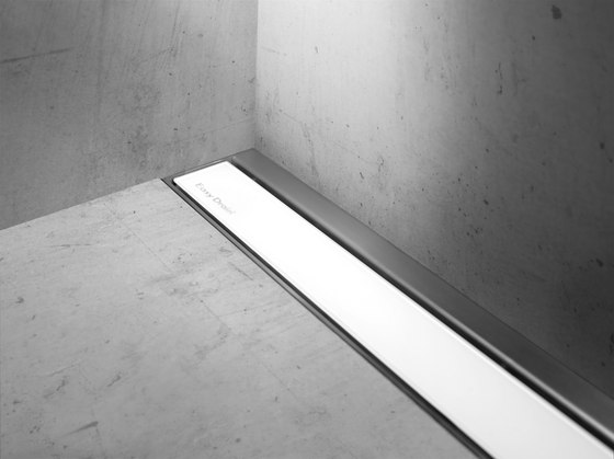 Modulo TAF Wall White Glass | Linear drains | Easy Drain