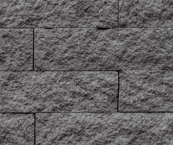Muretto Mauersystem grau-anthrazit gemasert (CF90) | Garteneinfassungen | Metten
