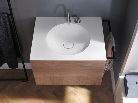 Coco | Mineral cast washbasin incl. vanity unit | Mobili lavabo | burgbad