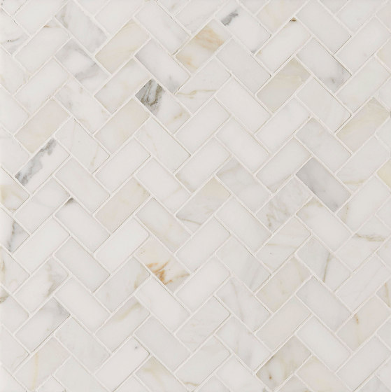 Manhattan Offset Herringbone | Natural stone tiles | Claybrook Interiors Ltd.