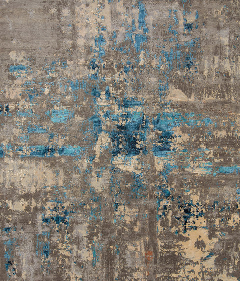 Abstracts 1 blue | Formatteppiche | THIBAULT VAN RENNE