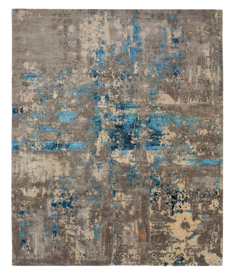 Abstracts 1 blue | Tapis / Tapis de designers | THIBAULT VAN RENNE