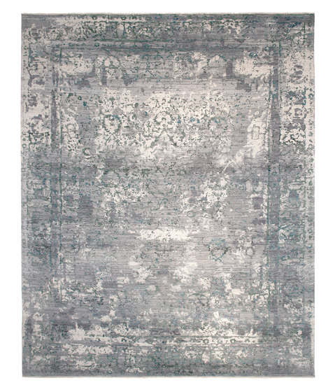 Elements aztec transitional grey turquoise | Alfombras / Alfombras de diseño | THIBAULT VAN RENNE
