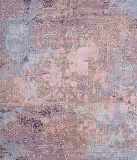 Elements Savonnerie pink purple blue | Tapis / Tapis de designers | THIBAULT VAN RENNE