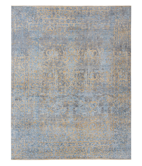 Elements Smoked transitional blue gold | Alfombras / Alfombras de diseño | THIBAULT VAN RENNE