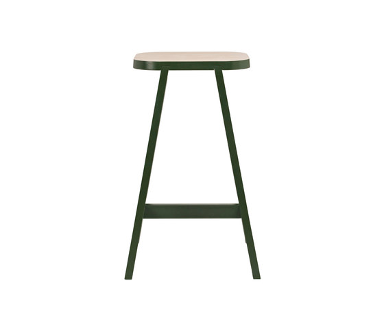 Bar Stool Three - Beech / Oxford Green | Sgabelli bancone | Another Country