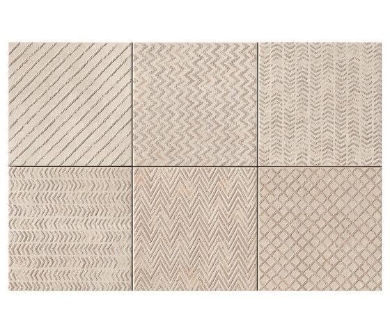 Maku Trace Sand Inserto Mix 6 | Ceramic tiles | Fap Ceramiche