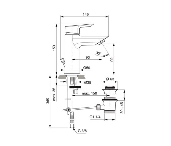 Tesi Waschtischarmatur | Wash basin taps | Ideal Standard