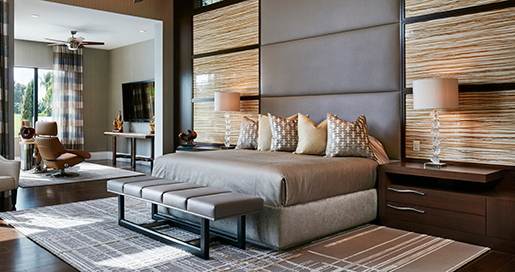 Luxury decorative surface for bedroom cabinets - Kinon® Pattern 362 | Wand Laminate | Kinon® Surface Design