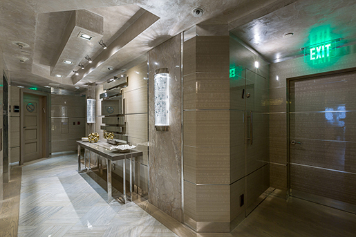 Luxury decorative surface for elevator lobby - Kinon® Pattern 026 | Habillage mural stratifié | Kinon® Surface Design