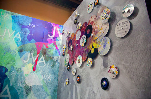 Art Wall Records with Standoffs | Holders / Fixtures | Gyford StandOff Systems®