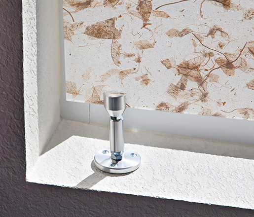 Decorative Panel Clip Mounts | Fissagi lastra vetro | Gyford StandOff Systems®