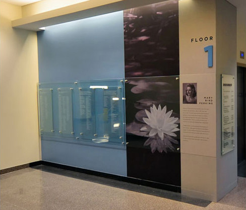 Glass Panel Donor Display | Glass holders | Gyford StandOff Systems®