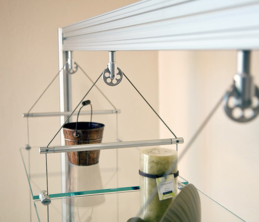 Suspended Shelving | Furniture cable systems | Gyford StandOff Systems®