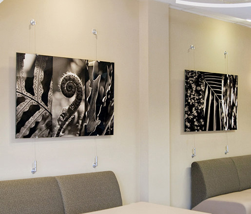 Wire Hung Artwork | Curtain cable systems | Gyford StandOff Systems®